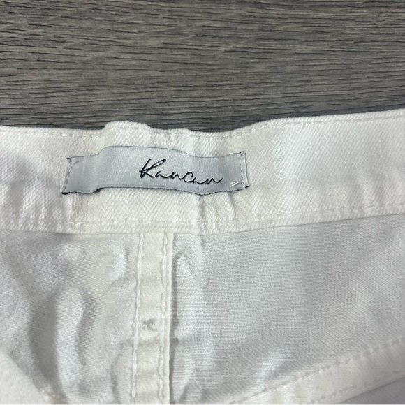 KanCan White Cut Off Shorts Womens size 25 - Picture 5 of 9